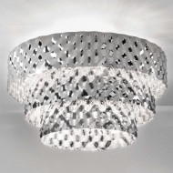 Потолочный светильник IDL Capitonne 486/8PF pure steel Потолочный светильник IDL Capitonne 486/8PF pure steel