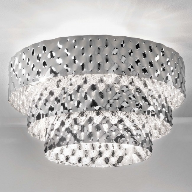 Потолочный светильник IDL Capitonne 486/8PF pure steel Потолочный светильник IDL Capitonne 486/8PF pure steel