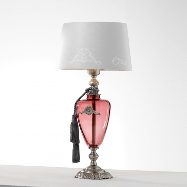 Настольная лампа Euroluce Altea LP1 silver Antique rose Настольная лампа Euroluce Altea LP1 silver Antique rose