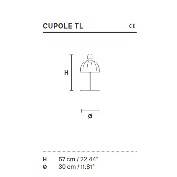 Настольная лампа Masiero Cupole TL1 V34