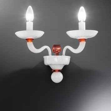 Бра Vetri Lamp 1171/A2 Bianco/Arancio