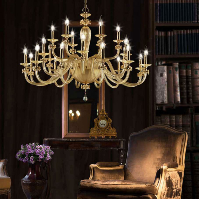 Люстра Euroluce Sheen L12+6+6 gold Люстра Euroluce Sheen L12+6+6 gold