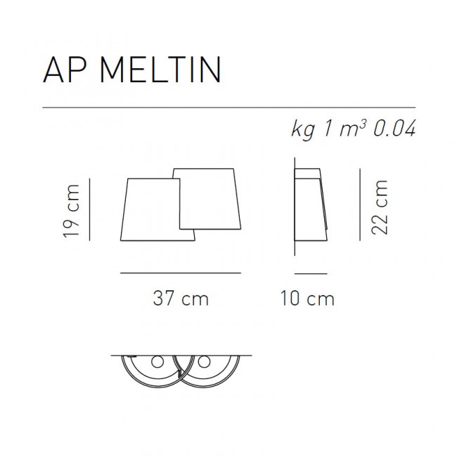 Настенный светильник Axo Light Melting Pot AP MELTIN FC Настенный светильник Axo Light Melting Pot AP MELTIN FC