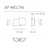 Настенный светильник Axo Light Melting Pot AP MELTIN FC Настенный светильник Axo Light Melting Pot AP MELTIN FC