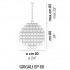 Подвесной светильник Vistosi Giogali SP 60 E27 BC CR Подвесной светильник Vistosi Giogali SP 60 E27 BC CR