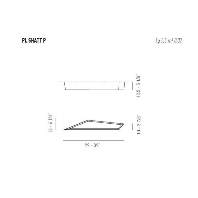 Потолочный светильник Axo Light Lightecture Shatter PL SHATT P PLSHATTPLEDBCXX