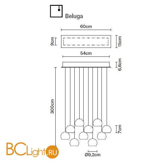 Подвесной светильник Fabbian Beluga Colour F32 A28 00 Подвесной светильник Fabbian Beluga Colour F32 A28 00