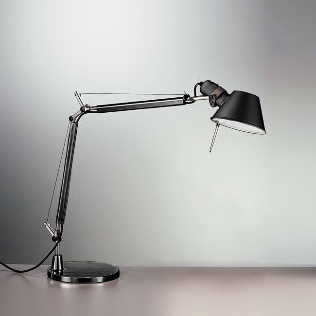 Настольная лампа Artemide Tolomeo mini table halo black A005940 + A008610 Настольная лампа Artemide Tolomeo mini table halo black A005940 + A008610