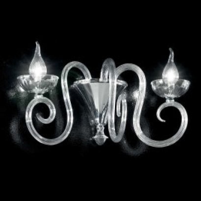 Бра IDL Baroque 449/2A transparent Murano glass Бра IDL Baroque 449/2A transparent Murano glass