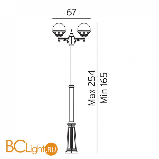 Садово-парковый фонарь Norlys Bologna 362B