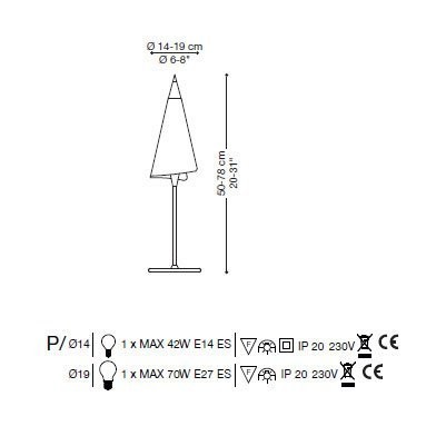 Настольная лампа La Murrina Genius P GRANDE AD-3S