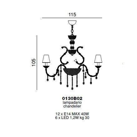 Люстра Beby Golden Rose 0130B02 Light gold Swarovski Plaque Люстра Beby Golden Rose 0130B02 Light gold Swarovski Plaque