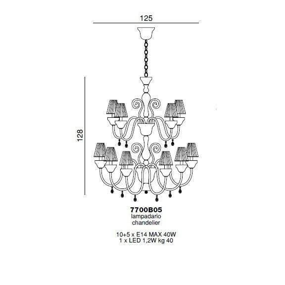 Люстра Beby La Femme 7700B05 Chrome Violet SW Blu Violet Люстра Beby La Femme 7700B05 Chrome Violet SW Blu Violet
