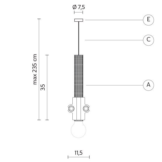 Подвесной светильник Karman Nando SE109 1B INT Подвесной светильник Karman Nando SE109 1B INT