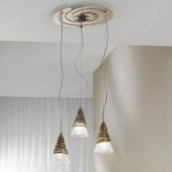 Подвесной светильник Masca Siberia 1818/3SR Argento acido / Glass 414 Подвесной светильник Masca Siberia 1818/3SR Argento acido / Glass 414