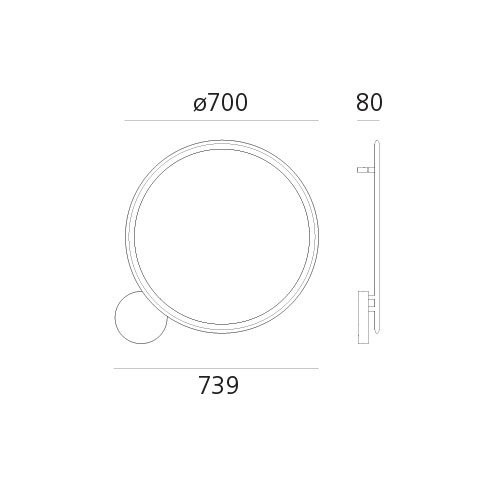 Настенно-потолочный светильник Artemide Discovery 1998010A
