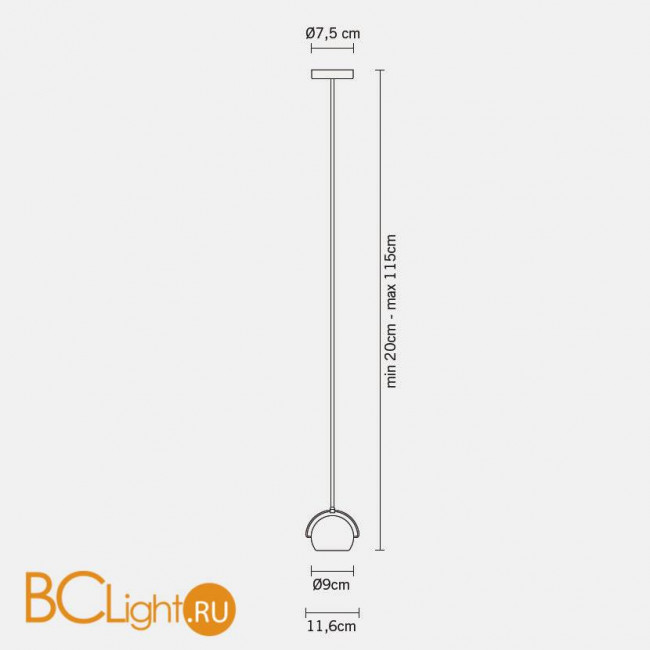 Подвесной светильник Fabbian Beluga White D57 A17 01