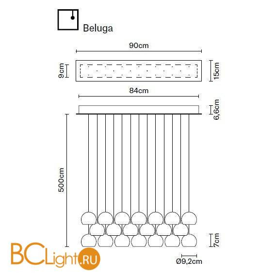Подвесной светильник Fabbian Beluga Colour F32 A29 00 Подвесной светильник Fabbian Beluga Colour F32 A29 00