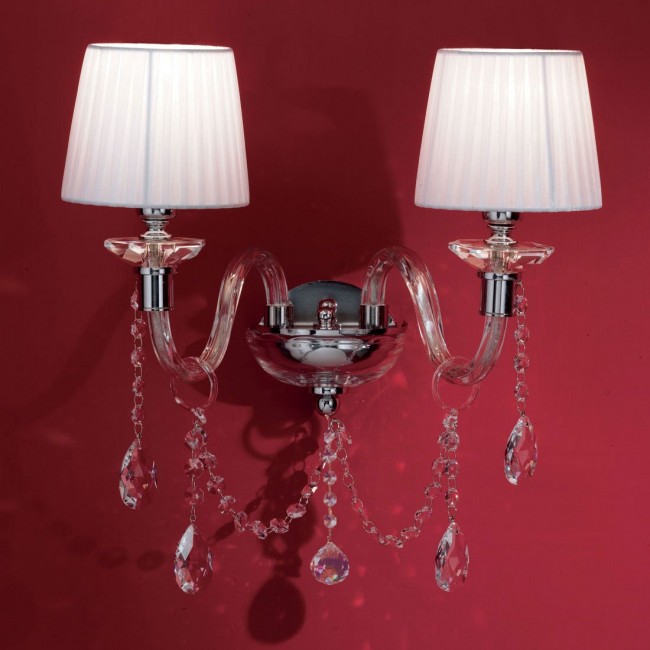 Бра Euroluce Arcobaleno A2 Silver Clear White Бра Euroluce Arcobaleno A2 Silver Clear White