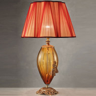 Настольная лампа Euroluce Alyssa LG1 gold Amber Настольная лампа Euroluce Alyssa LG1 gold Amber
