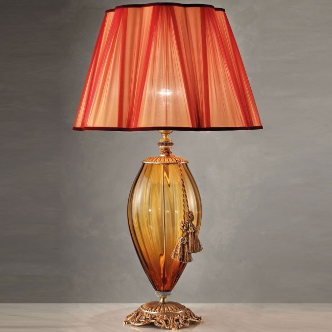 Настольная лампа Euroluce Alyssa LG1 gold Amber
