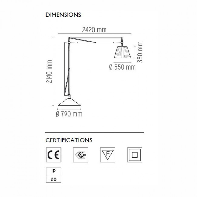 Торшер Flos SuperArchimoon F6366020