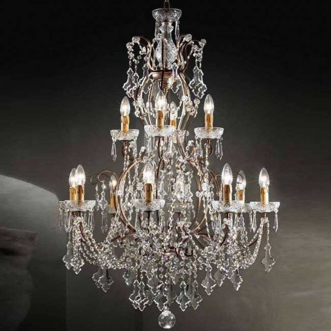 Люстра Beby Group Old style 3313/12 Rusty HALF CUT