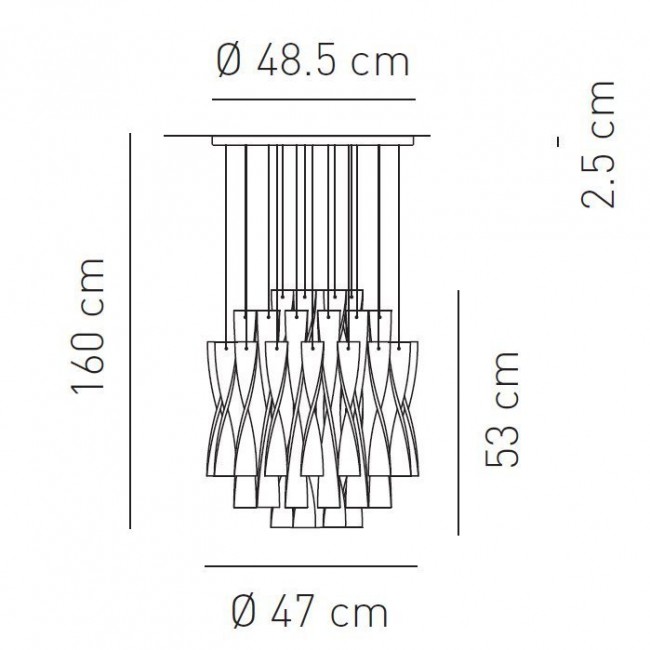 Подвесной светильник Axo Light Aura SP AURA 45 BC SPAURA45BCORE27 Подвесной светильник Axo Light Aura SP AURA 45 BC SPAURA45BCORE27