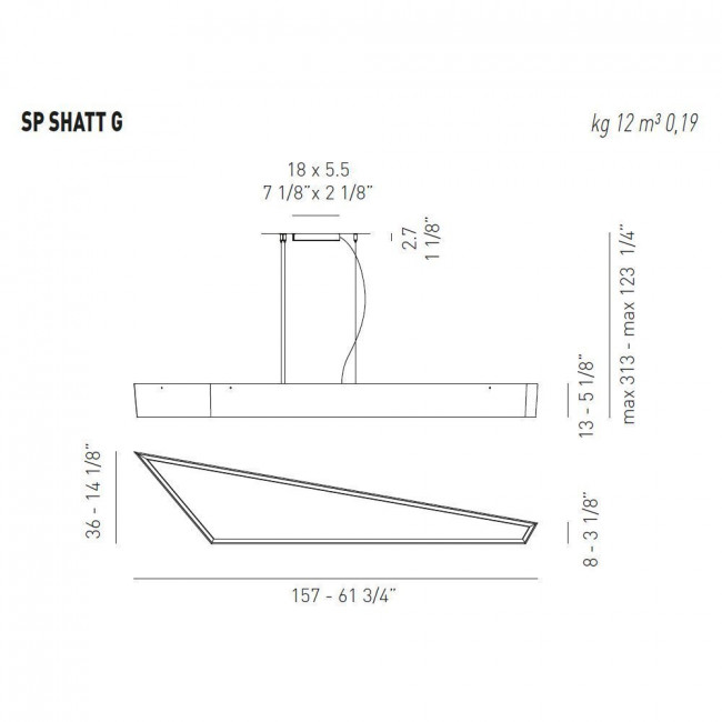 Подвесной светильник Axo Light Lightecture Shatter SP SHATT G SPSHATTGLEDBCXX