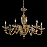 Люстра Euroluce Aida L8 Amber Люстра Euroluce Aida L8 Amber