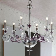 Люстра Euroluce Cloe L6 Silver wisteria Люстра Euroluce Cloe L6 Silver wisteria