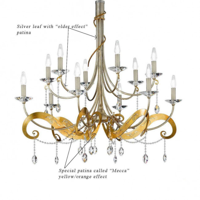 Люстра Masca Opera 1834/12 Argento antico Люстра Masca Opera 1834/12 Argento antico