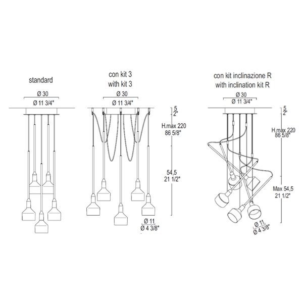 Подвесной светильник Leucos BEAMER 11 S5 0003594 Подвесной светильник Leucos BEAMER 11 S5 0003594