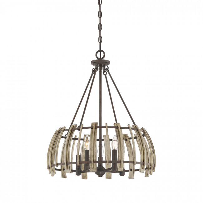 Подвесной светильник Quoizel Wood Hollow QZ/WOODHOLLOW/5P