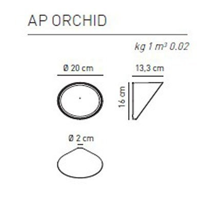 Настенный светильник Axo Light Orchid AP ORCHID BC XX LED Настенный светильник Axo Light Orchid AP ORCHID BC XX LED