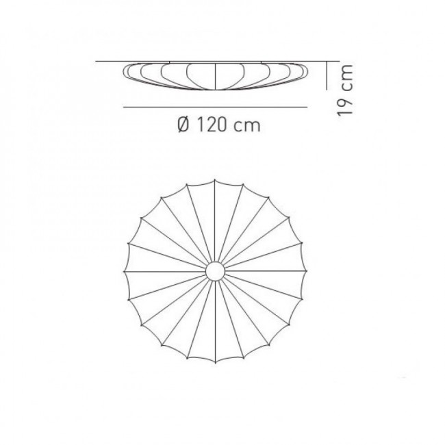 Настенно-потолочный светильник Axo Light Muse PL MUSE 120 FU PLMUS120FUXXE27 Настенно-потолочный светильник Axo Light Muse PL MUSE 120 FU PLMUS120FUXXE27