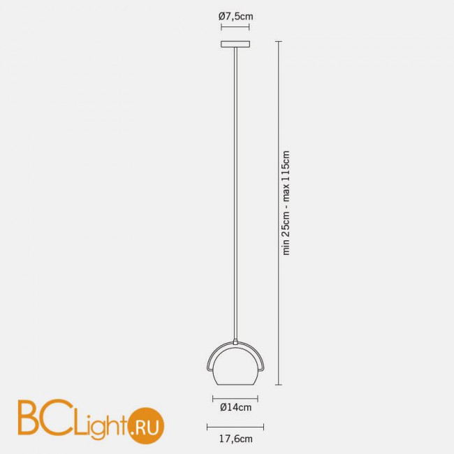 Подвесной светильник Fabbian Beluga White D57 A19 01