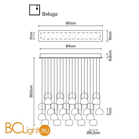 Подвесной светильник Fabbian Beluga Colour F32 A30 00 Подвесной светильник Fabbian Beluga Colour F32 A30 00