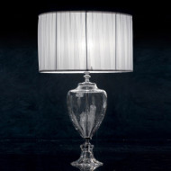 Настольная лампа Euroluce Pluton LG1 silver Transparent Настольная лампа Euroluce Pluton LG1 silver Transparent