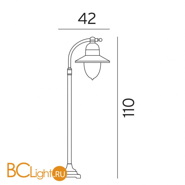 Садово-парковый фонарь Norlys Como 375B