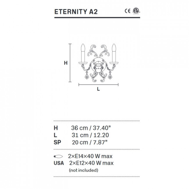 Бра Masiero Eternity A2 G03 Cut Бра Masiero Eternity A2 G03 Cut