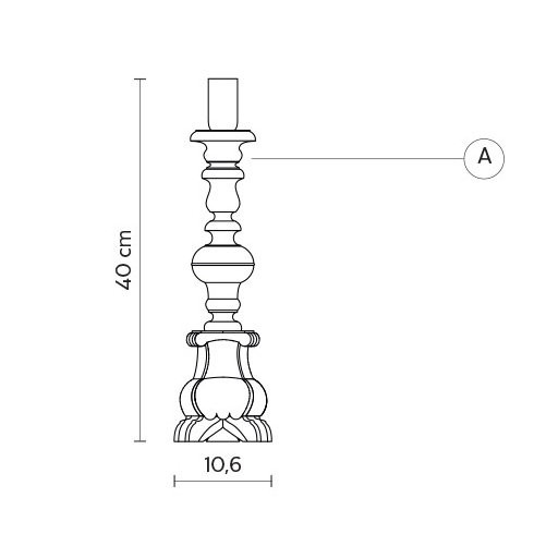 Настольная лампа Karman Don Gino CT118 1G INT Настольная лампа Karman Don Gino CT118 1G INT