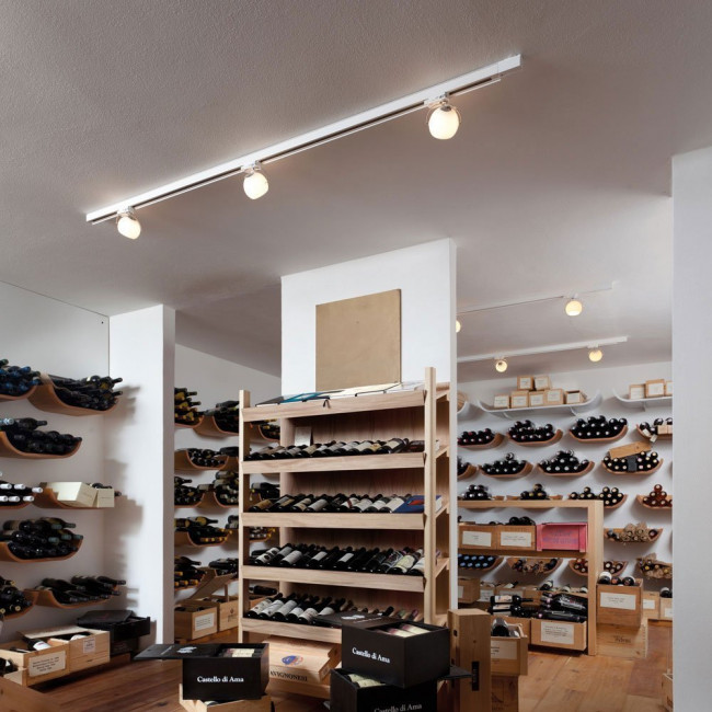 Трековый светильник Fabbian Beluga White D57 J15 01 Трековый светильник Fabbian Beluga White D57 J15 01