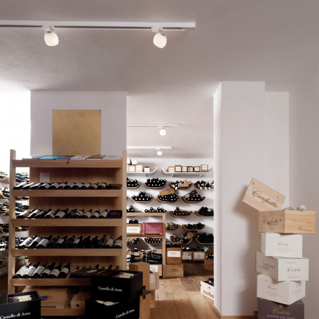 Трековый светильник Fabbian Beluga White D57 J15 01 Трековый светильник Fabbian Beluga White D57 J15 01