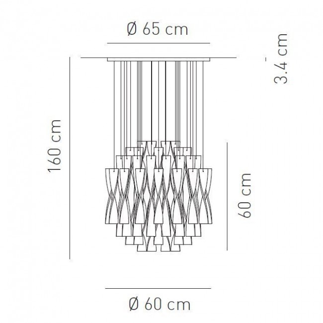 Подвесной светильник Axo Light Aura SP AURA 60 BC SPAURA60BCORE27 Подвесной светильник Axo Light Aura SP AURA 60 BC SPAURA60BCORE27