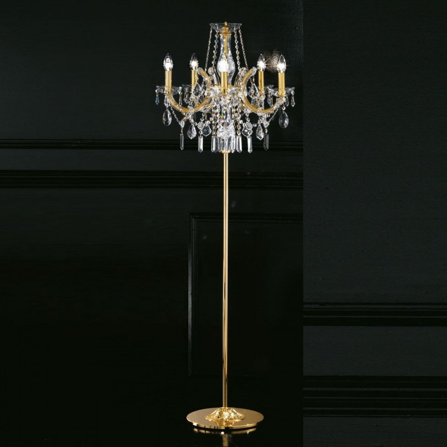 Торшер Masiero Ottocento VE 942 STL5 MT Swarovski elements Торшер Masiero Ottocento VE 942 STL5 MT Swarovski elements