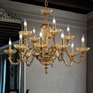 Люстра Euroluce Aida L8+4 Amber Люстра Euroluce Aida L8+4 Amber