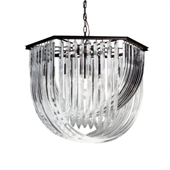 Подвесной светильник DeLight Collection Murano Glass KR0116P-7L black Подвесной светильник DeLight Collection Murano Glass KR0116P-7L black