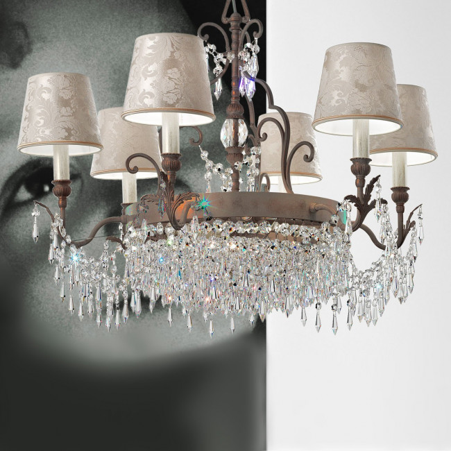 Люстра Masiero Glasse 6+3 G01 / DAM/14/IV Cut crystal