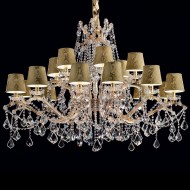 Люстра Masiero Maria Teresa VE 986/18 MT CUT CRYSTAL DAM/14/GD-GD